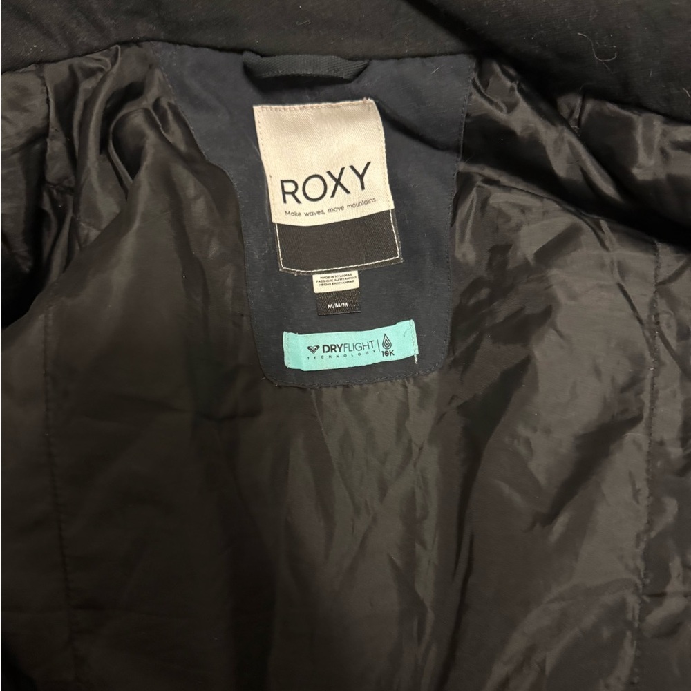 Roxy Women's Abstract Blue and Orange Ski Jacket - Picture 8 of 13